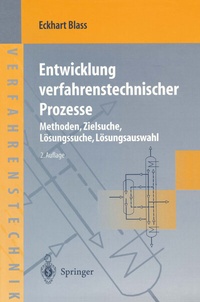 Abbildung von: Entwicklung verfahrenstechnischer Prozesse - Springer