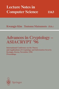Enlarge image Cover: Advances in Cryptology - ASIACRYPT '96 - Springer
