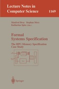 Cover: Formal Systems Specification - Springer