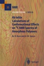 Cover: Ab Initio Calculations of Conformational Effects on 13C NMR Spectra of Amorphous Polymers - Springer