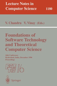 Enlarge image Cover: Foundations of Software Technology and Theoretical Computer Science - Springer