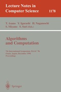 Cover: Algorithms and Computation - Springer