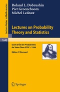 Cover: Lectures on Probability Theory and Statistics - Springer
