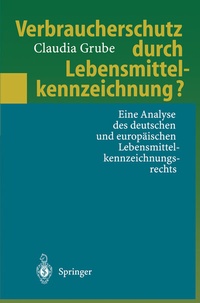 Abbildung von: Verbraucherschutz durch Lebensmittelkennzeichnung? - Springer