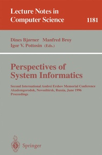 Enlarge image Cover: Perspectives of System Informatics - Springer