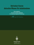 Abbildung von: Refresher Course / Aktuelles Wissen für Anästhesisten - Springer