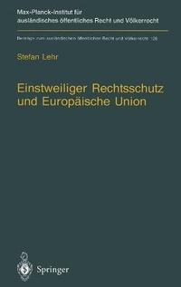 Bild: Einstweiliger Rechtsschutz und Europäische Union - Springer