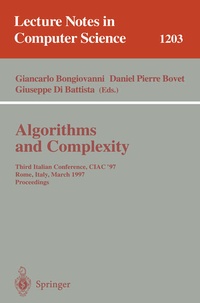 Enlarge image Cover: Algorithms and Complexity - Springer