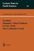Cover: Geodetic Boundary Value Problems in View of the One Centimeter Geoid - Springer