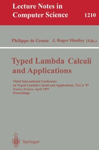 Enlarge image Cover: Typed Lambda Calculi and Applications - Springer