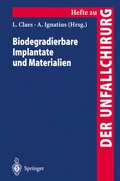 Cover: Biodegradierbare Implantate und Materialien - Springer