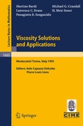 Cover: Viscosity Solutions and Applications - Springer