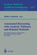 Cover: Automated Reasoning with Analytic Tableaux and Related Methods - Springer