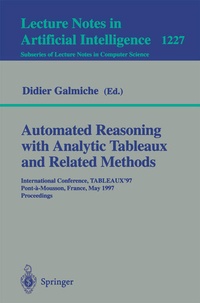 Enlarge image Cover: Automated Reasoning with Analytic Tableaux and Related Methods - Springer