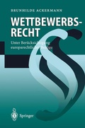 Cover: Wettbewerbsrecht - Springer