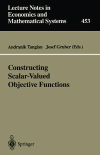 Enlarge image Cover: Constructing Scalar-Valued Objective Functions - Springer