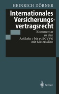 Cover: Internationales Versicherungsvertragsrecht - Springer
