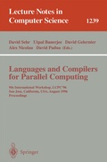 Cover: Languages and Compilers for Parallel Computing - Springer