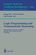Cover: Logic Programming and Nonmonotonic Reasoning - Springer