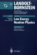Cover: Tables of Neutron Resonance Parameters - Springer