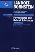 Cover: Inorganic substances other than oxides. SbSI family...TAAP - Springer