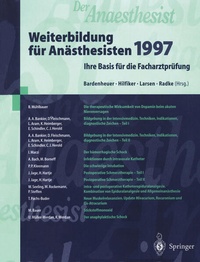 Abbildung von: Der Anaesthesist Weiterbildung für Anästhesisten 1997 - Springer