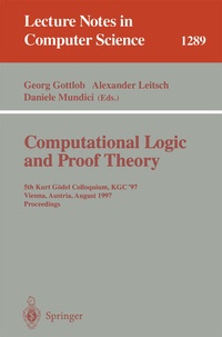 Enlarge image Cover: Computational Logic and Proof Theory - Springer