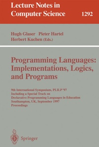 Enlarge image Cover: Programming Languages: Implementations, Logics, and Programs - Springer