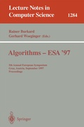 Cover: Algorithms - ESA '97 - Springer