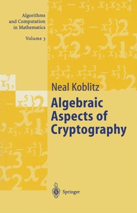 Enlarge image Cover: Algebraic Aspects of Cryptography - Springer