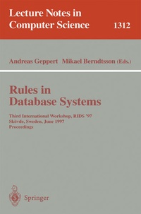 Enlarge image Cover: Rules in Database Systems - Springer