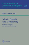 Cover: Music, Gestalt, and Computing - Springer