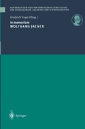 Cover: In memoriam Wolfgang Jaeger - Springer