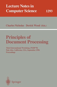 Enlarge image Cover: Principles of Document Processing - Springer