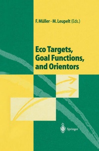 Enlarge image Cover: Eco Targets, Goal Functions, and Orientors - Springer