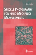 Cover: Speckle Photography for Fluid Mechanics Measurements - Springer