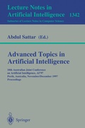 Cover: Advanced Topics in Artificial Intelligence - Springer