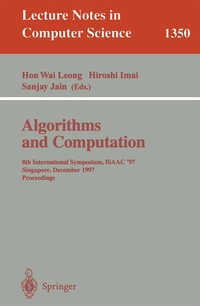 Enlarge image Cover: Algorithms and Computation - Springer