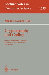 Enlarge image Cover: Cryptography and Coding - Springer