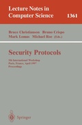 Cover: Security Protocols - Springer