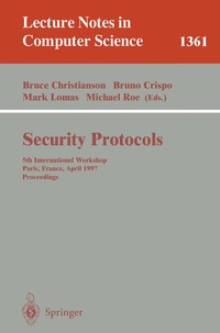 Enlarge image Cover: Security Protocols - Springer