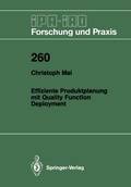 Cover: Effiziente Produktplanung mit Quality Function Deployment - Springer
