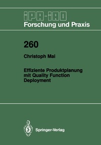 Enlarge image Cover: Effiziente Produktplanung mit Quality Function Deployment - Springer