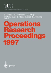 Enlarge image Cover: Operations Research Proceedings 1997 - Springer