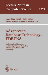Enlarge image Cover: Advances in Database Technology - EDBT '98 - Springer