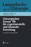 Cover: Chirurgisches Forum '98 - Springer