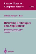 Cover: Rewriting Techniques and Applications - Springer