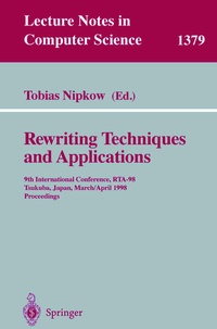 Enlarge image Cover: Rewriting Techniques and Applications - Springer