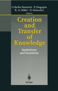 Enlarge image Cover: Creation and Transfer of Knowledge - Springer
