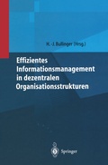 Cover: Effizientes Informationsmanagement in dezentralen Organisationsstrukturen - Springer